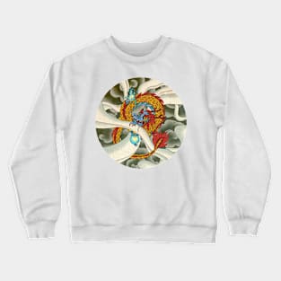 Minhwa: Asian Dragon with Magic Pearl C Type (Korean traditional/folk art) Crewneck Sweatshirt